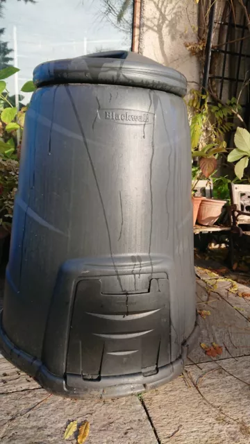 BLACKWALL Composter Bin Black - Food Waste Recycling Garden Compost** 2