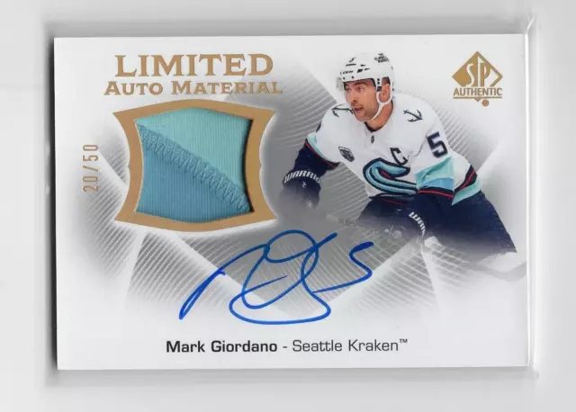 Mark Giordano 2021/22 SPA LIMITED AUTO MATERIAL LAM-MG 20/50