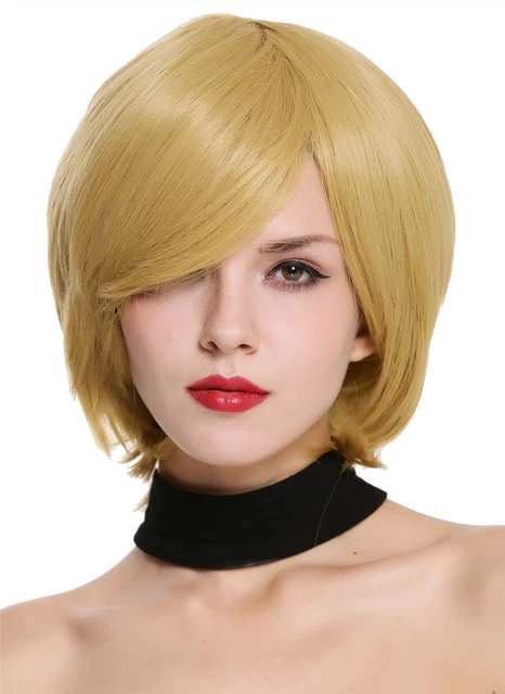 Perruque Synthétique Courte Blonde Cuivrée Méchée - Modèle JULIETTE - NEUF Avec étiquettes