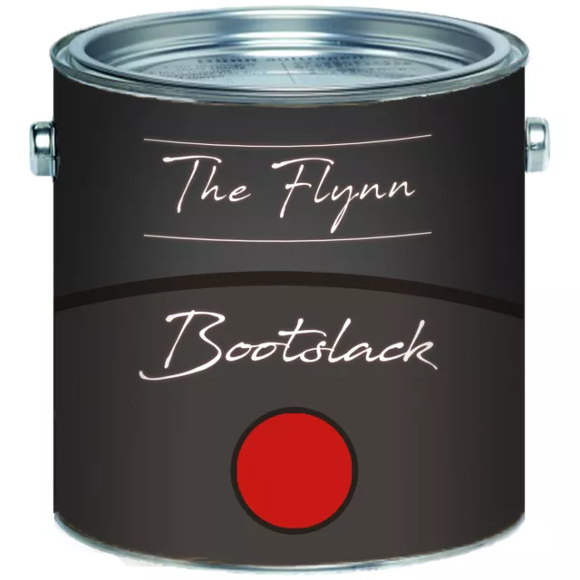 The Flynn Bootslack Rot Yachtlack Schutz 2,5L 5L 10L 20L RAL 3000 Feuerrot