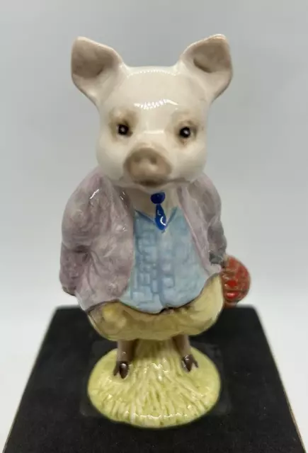 Beatrix Potter's PIGLING BLAND Figurine Made in England Pig 1956 with Book 3