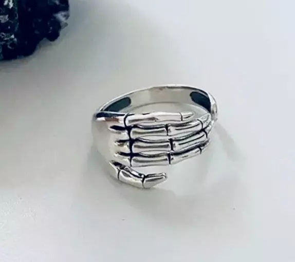 925 Silver Ring, Hug Ring, Adjustable Ring, Thumb Ring, Gothic Ring, Bohemian