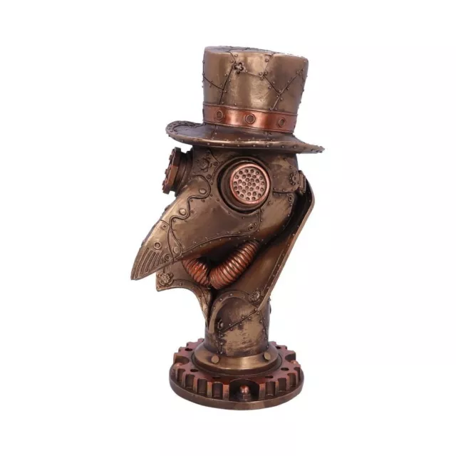 "Beaky" Ornamental Resin Steampunk Plague Doctor Bust 23cm Nemesis Now