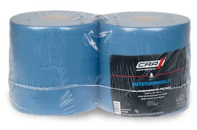 CAR1 rotolo di carta igienica, blu 500 fogli, 2 strati, 22x38 cm rotolo di carta da intonaco