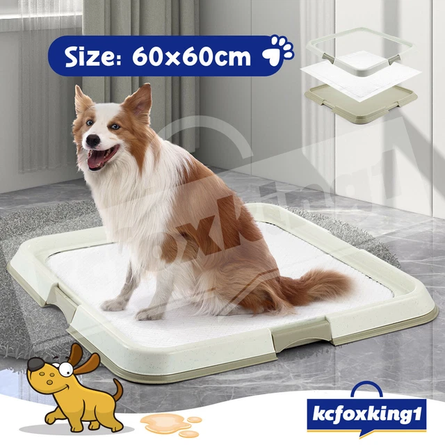 Portable Pet Dog Pee Pad Holder Indoor Puppy Potty Training Tray Trainer 60x60cm