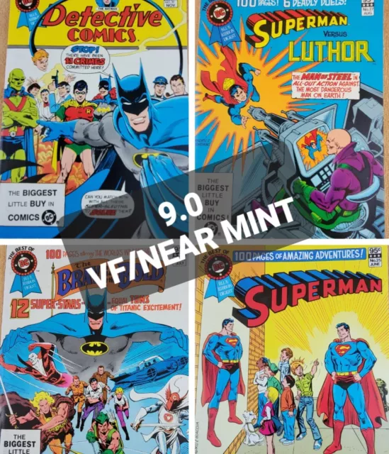 #25,26,27,30 The Best Of DC Blue Ribbon Digest  SUPERMAN BATMAN Neal Adams 1982