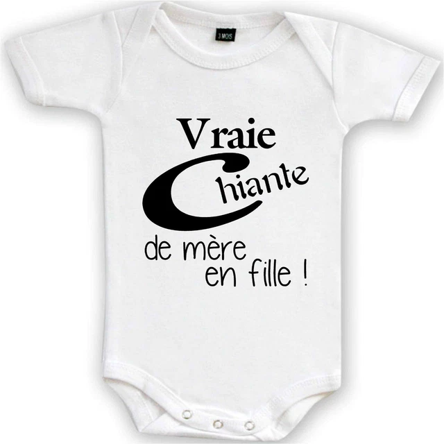 Body Bébé Humour Garçon/Fille /3 Mois/  Marre des biberons  du