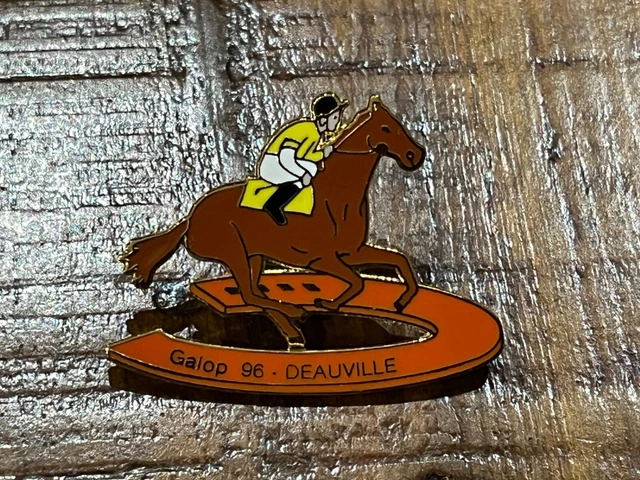 PINS PIN SPORT HIPPISME CHEVAL TROT 1992 MARSEILLE ZAMAK DORE