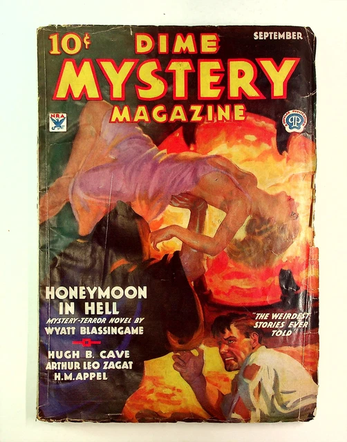 Dime Mystery Magazine Pulp Sep 1934 Vol. 6 #2 GD+ 2.5