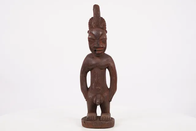 Small Yoruba Male Figure 12.25" - Nigeria - African Art