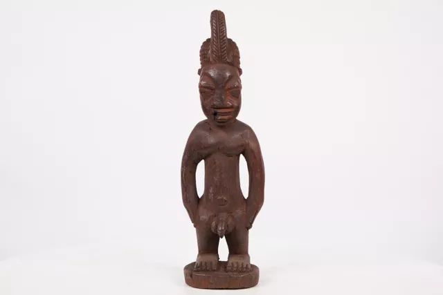 Small Yoruba Male Figure 12.25" - Nigeria - African Art