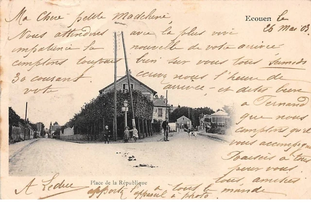 95.AM17963.Ecouen.Place de la république.Etat