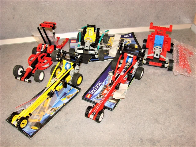 Lot de Lego Technic Ref: 2129 - 8024 - 8205 - 8207 - 8237
