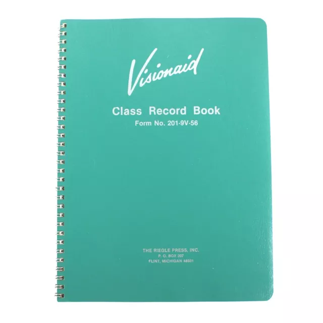 Visionaid Teachers Grade Book 9 Week 56 Name Class Record Book Form No 201-9V-56
