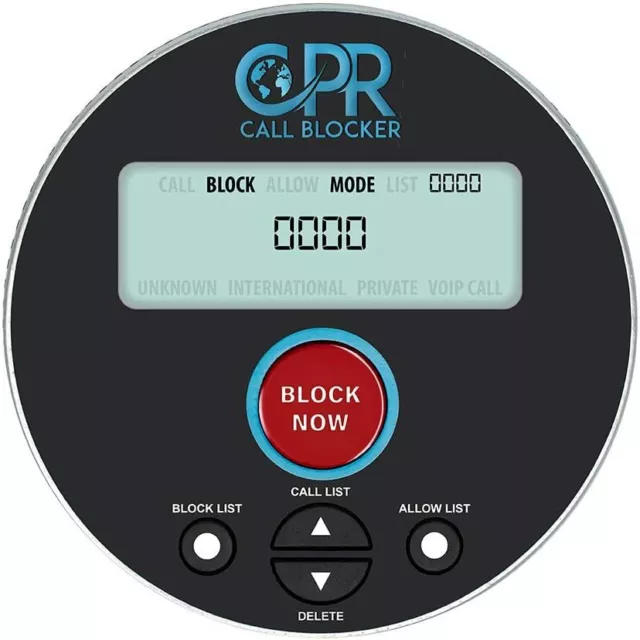 CPR V10000 Telephone Landline Call Blocker Stop Nuisance Calls Caller ID Display