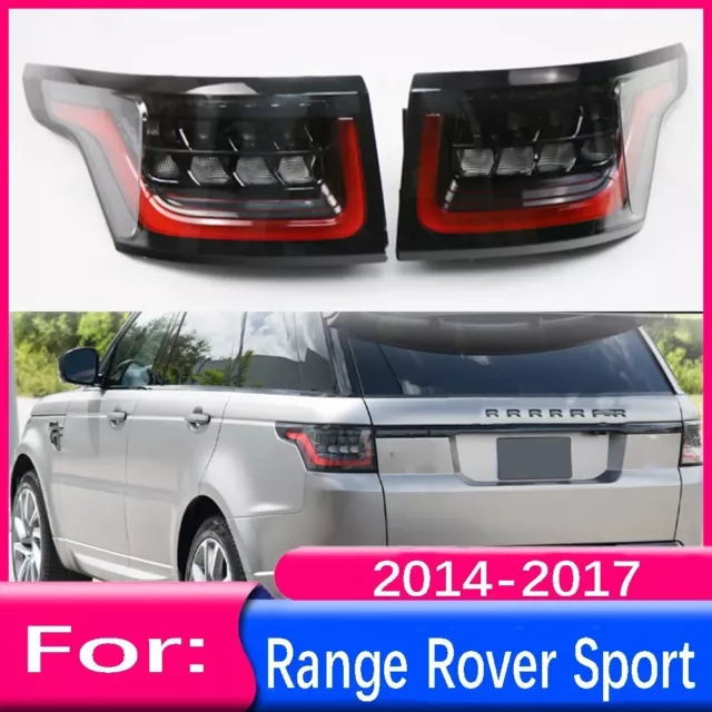 Pair Dynamic LED Rear Tail Light Brake Lamp For Range Rover Sport 2014-2017 L+R