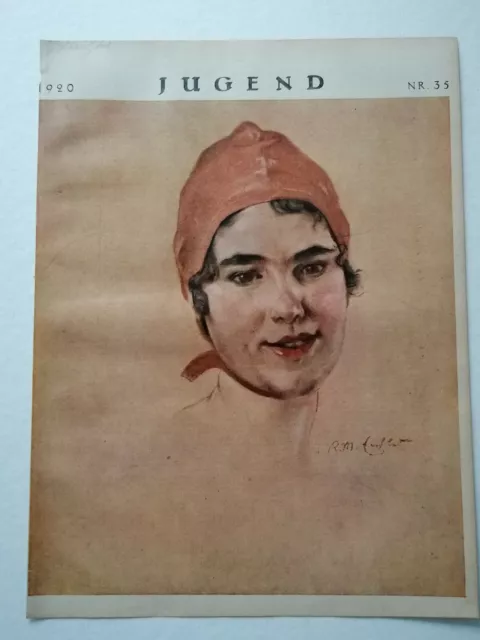 Original Portada Titelblatt De Juventud Hirth 1920 Núm 35 R. M. Eichler (K035)