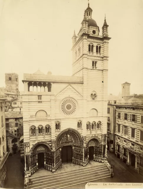 Photo A. Noack Albumen Genova Genoa Italy to The 1880