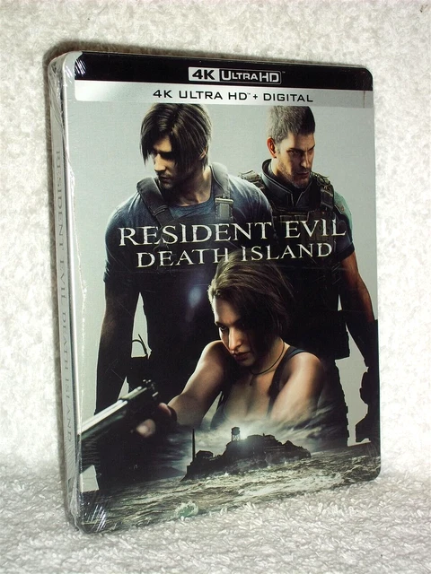 RESIDENT EVIL: DEATH Island (4K, 2023, STEELBOOK) NEW animated horror