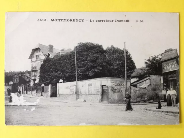 MONTMORENCY Val d'Oise CARREFOUR DOMONT Rue de la Mare Aux Champeaux Café PORTIÉ