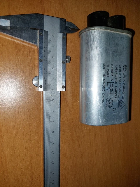 Condensatore Alta Tensione 0.90μF 2100V - Ricambio Per Forni A Microonde Midea, Galanz, Haier - Foto 4