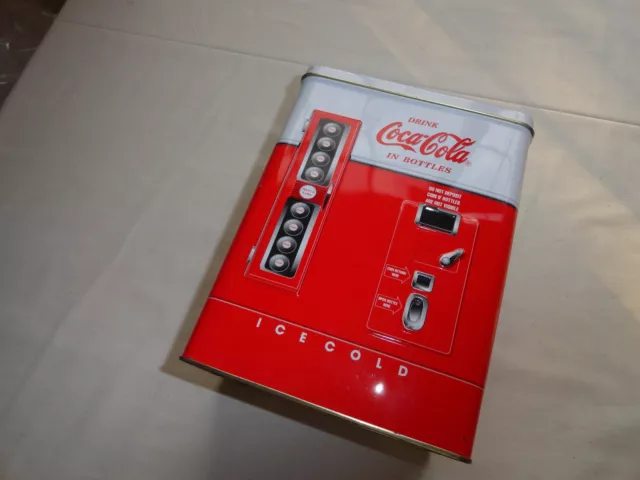 Great 1997 Advertising Tin From Coca Cola - Bottle Dispensing Machine