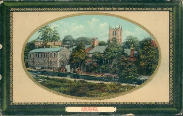 Bingley; River weir 1911; Godwin series