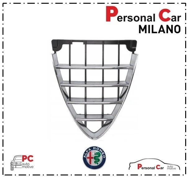 Cadre Fibre Carbone Pour Grille Alfa Romeo Giulia 2017-2019 - Décoratif, Adhésif 3M, Lot De 2