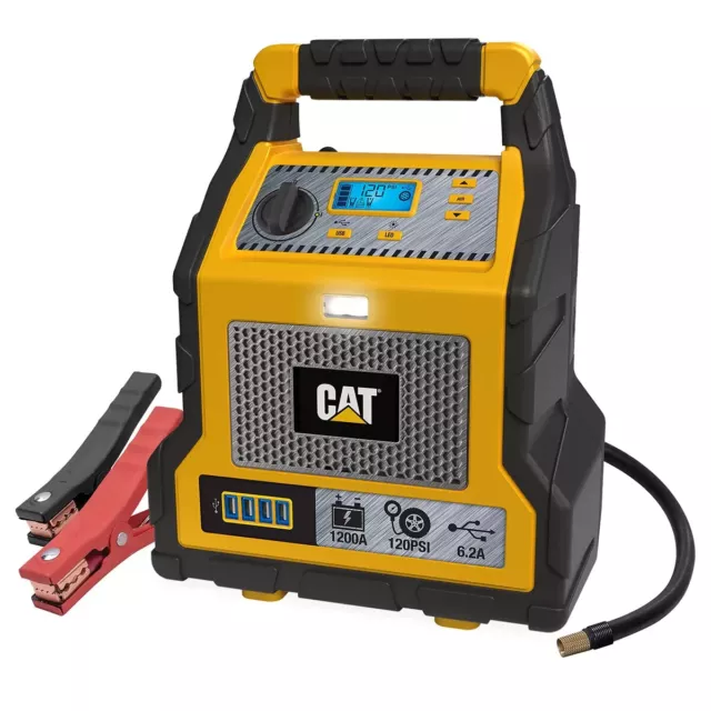 CAT 1200 Peak Amp professioneller tragbarer Sprungstarter & Kompressor Reifenpumpe