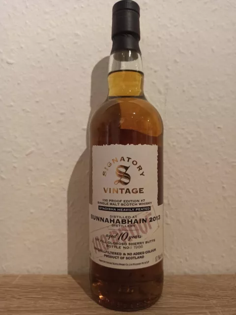 Bunnahabhain 10 100 Proof Single Malt Scotch Whisky Signatory Vintage 57,1% alc.