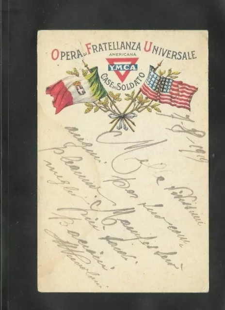 REGNO cartolina postale in franchigia Opera fratellanza universale YMCA