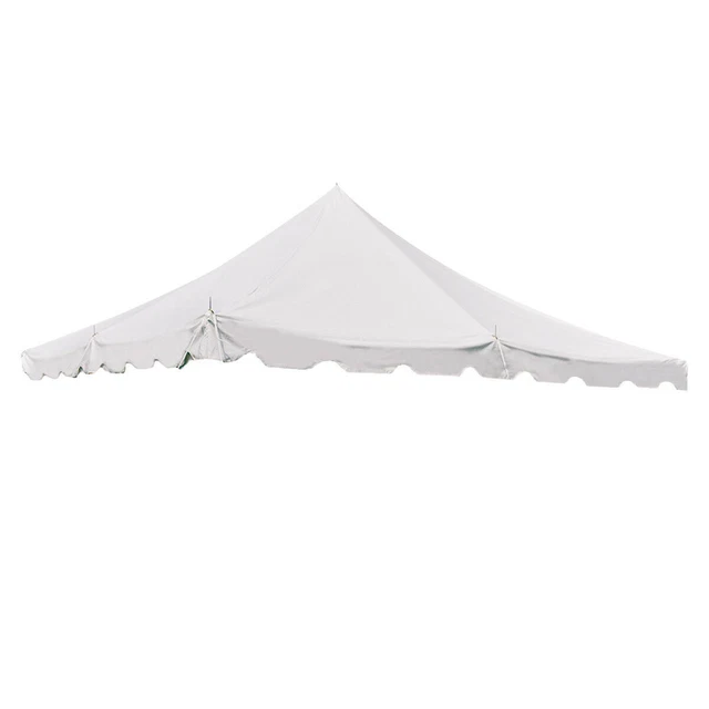 Replacement Pole Tent Canopy Top 20x20 White Cover Event Wedding Party Gazebo