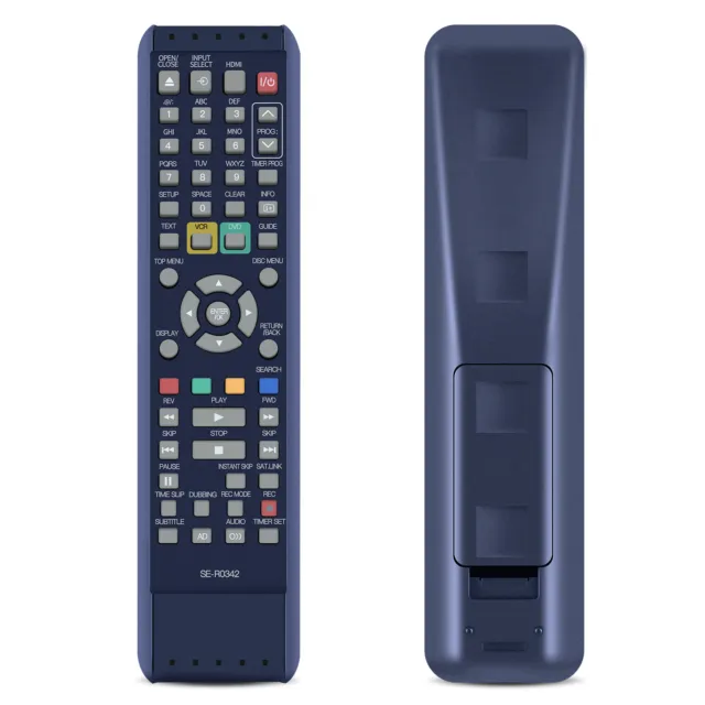 New SE-R0342 For Toshiba DVD VCR VIDEO CASSETTE RECORDER Remote Control DVR20KB