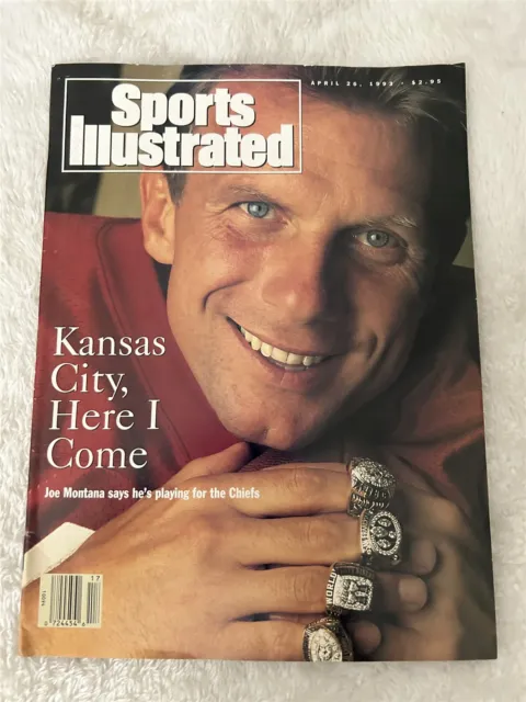 1993 Sports Illustrated KANSAS CITY Chiefs JOE MONTANA NewsStand HERE I COME