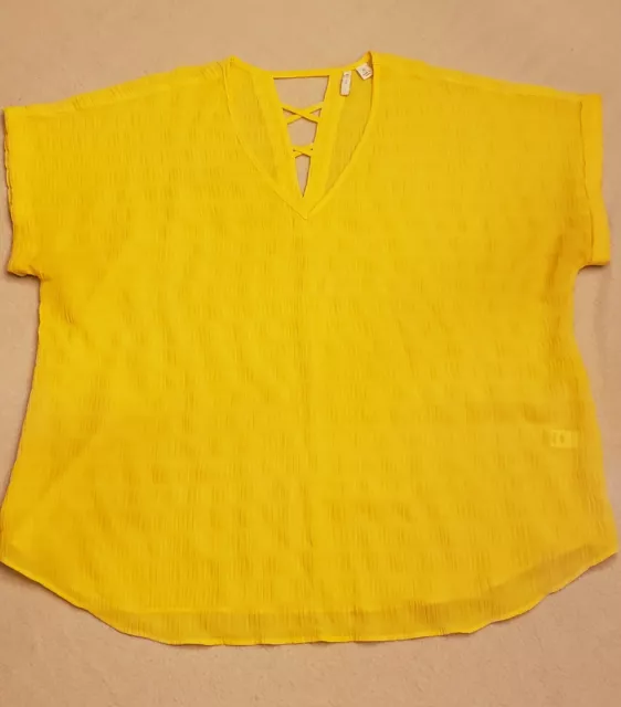 Est. 1946 Women's Yellow Tshirt Blouse Size XL