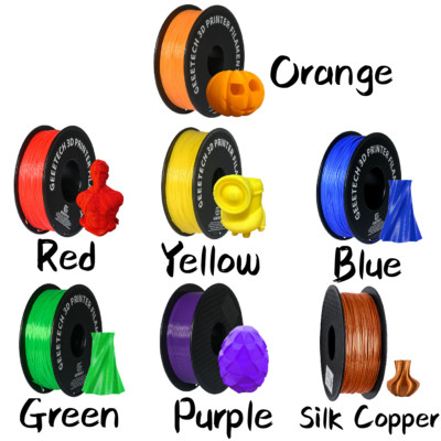 verde Geeetech Geeetech 1kg 1.75mm PLA 3D stampante filament blu bianco nero 