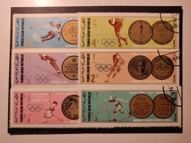 1968 Yemen Stamps(Olympics),CTO,NH,OG