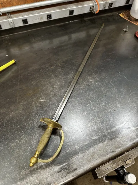 Antique Old 1840 Century US Civil War NCO Sword Good Shape Nice Handle 539
