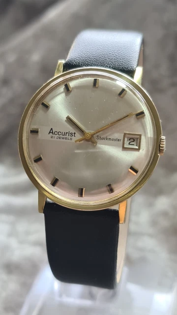 Accurist 21 jewels gold watch online