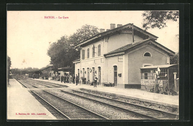 CPA Bayon, la Gare