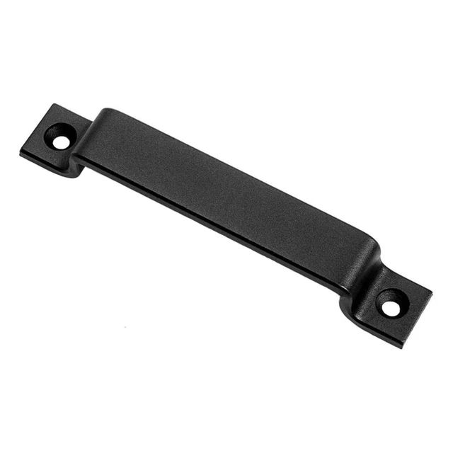 Barn Door Handle Pull,Heavy Duty Steel Gate Handle for Sliding Barn Door - black