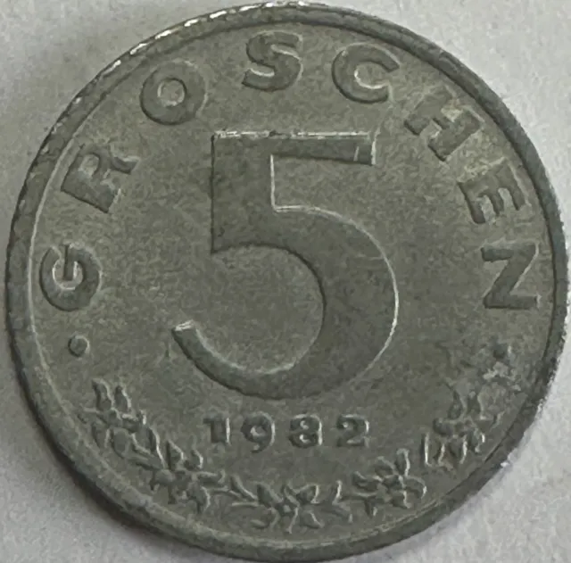 1982 Austria 🇦🇹 5 Groschen Coin Lot (Half Price 1st Class Postage)