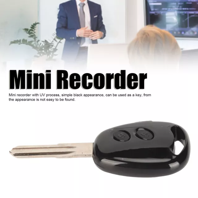 Mini Recorder HD Noise Reduction Voice Activated 4GB Encrypted Key Shape Sma TOH