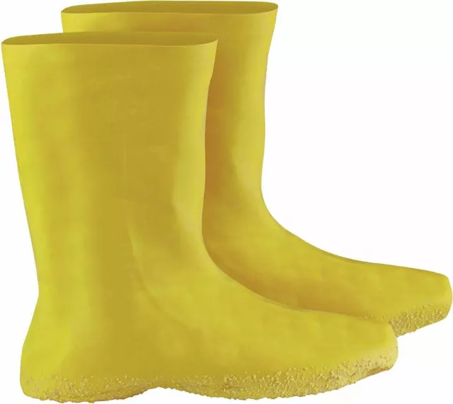 ONGUARD 97591 Latex 12" Hazmat Men's Boot & Shoe Cover/Yellow/Size 2xl 1 Pair