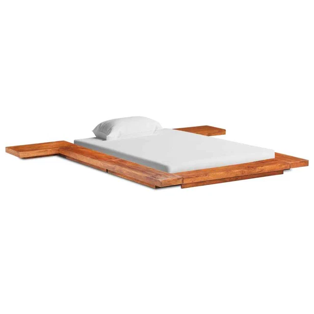 JAPANESE FUTON BED Frame Solid Acacia Wood 100x200 cm vidaXL £339.50