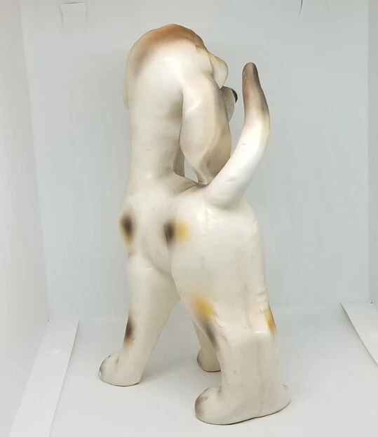 Vintage Lefton Big Ears Hound Hunting Fox Puppy Dog Large Figurine 6