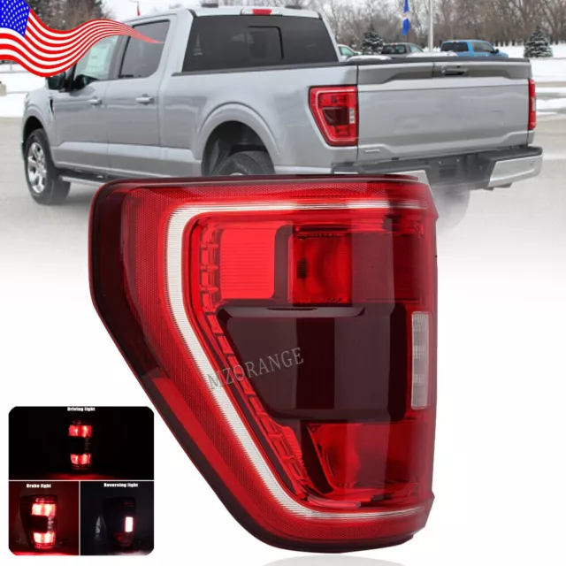 Left Rear Tail Light Brake W/Blind Spot Brake For Ford F150 F-150 XLT 2021-2023