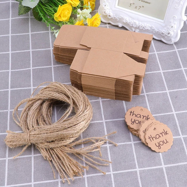 SCATOLE BOMBONIERE MATRIMONIO carta Kraft con design bussola (20 pz)-CM EUR 12,46 - IT