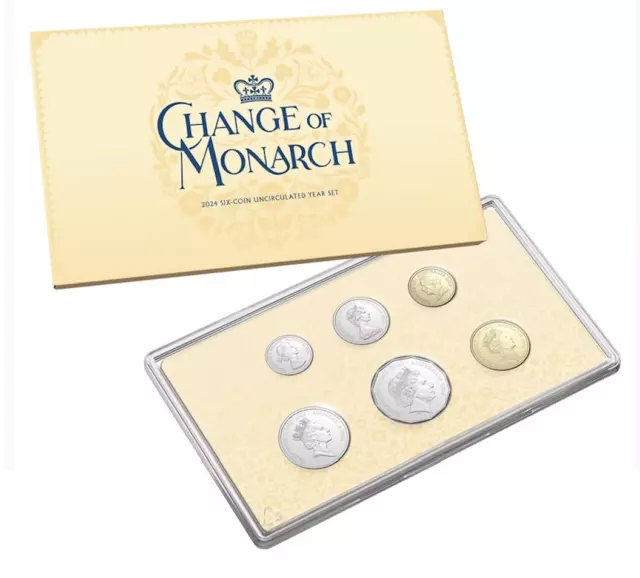 2024 ROYAL AUSTRALIAN Mint Coin Set Change of Monarch King Effigy