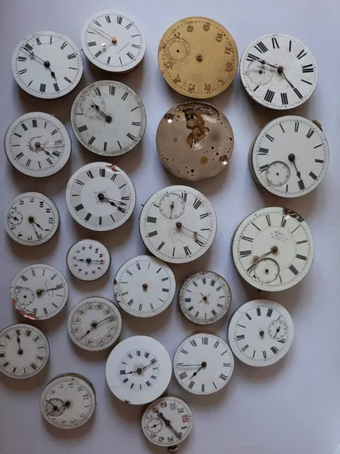 Job Lot Of Antique Ladies And Gents Pocket Watch Movements (Lot 7)